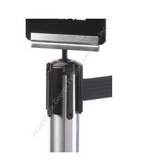 7 x 11 Sign Holder for Stanchions, Rotating - Silver 119392