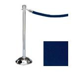38.5" Chrome Stanchion Post with 6' Blue Rope 119400