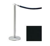 34.5" Chrome Stanchion Post with 6' Black Rope 119435