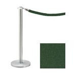 34.5" Chrome Stanchion Post with 6' Green Rope 119438