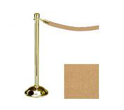 38.5" Brass Stanchion Post with 6' Beige Rope 119535