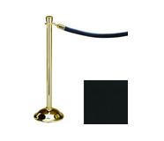 38.5" Brass Stanchion Post with 6' Black Rope 119536
