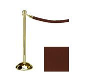 38.5" Brass Stanchion Post with 6' Brown Rope 119537