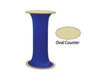 40" Tall Portable Counter with Stretch Wrap - Blue 119623