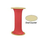 40" Tall Portable Counter with Stretch Wrap - Red 119624