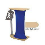 40" Tall Portable Counter w/ Stretch Wrap & Literature Pocket - Blue 119644