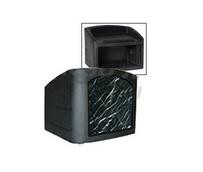 26" Table Top Podium for Outdoor Use, Plastic - Black with Marble Insert 119773