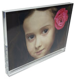 4x6" Clear Picture Frame 6x4" Photo Frame Free Stand Acrylic Plexiglass Photo Frame Logo Block Menu