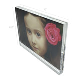 4x6" Clear Picture Frame 6x4" Photo Frame Free Stand Acrylic Plexiglass Photo Frame Logo Block Menu