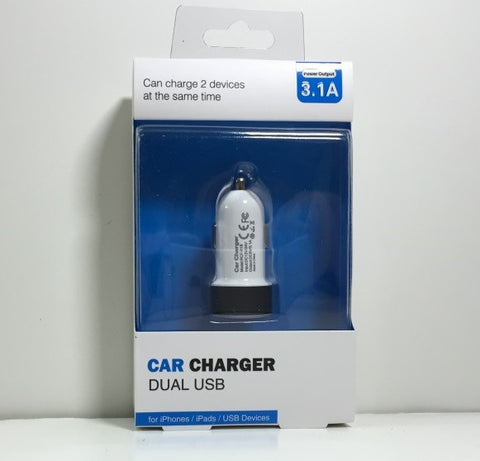 Car Dual USB AC/DC Charger Adapter Samsung Galaxy Andriod iPhone Car Charger 15373