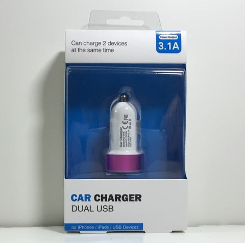 Car Dual USB AC/DC Charger Adapter Samsung Galaxy Andriod iPhone 15373