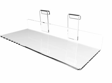 Gridwall Grid Panel 4x10 Flat Clear Plexiglass Acrylic Shoe Shelf 15567
