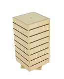 4 Sided Slatwall Counter Spinner Maple Display Rack Great for Gift,Jewelry 15591