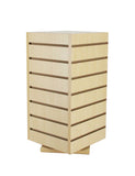 4 Sided Slatwall Counter Spinner Maple Display Rack Great for Gift,Jewelry 15591