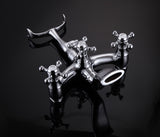 Floor Mount Free-standing Bathtub Shower System Bathroom Shower Faucet Set  15665