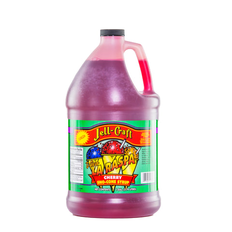 Snow Cone Syrup Shaved Ice - Cherry Flavor,coffee, icee slushie, flavored syrups for drinks  1 Gallon Jug 15680-Cherry