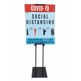 Light Weight (4lbs) Poster Stand Adjustable Height 44-84" Marketing Menu Advertising Stand Stores 15205