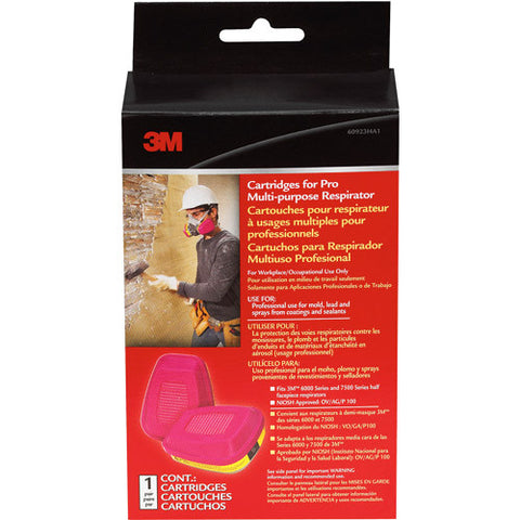 3M 60923HA1 CARTRIDGES FOR PRO MULTI PURPOSE 2PK 17016