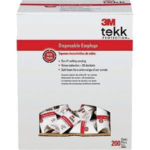 AO SAFETY 90581-00000 DISPOSABLE EAR PLUGS PK 1/200 17029