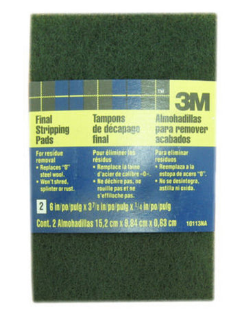 3M 10112NA 6" X 3-7/8" HD STRIPPING PADS FLEX 2PK 17062