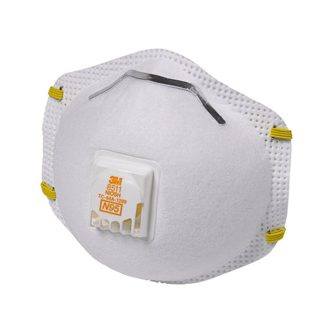 3M 8511HB1-C SANDING AND FIBERGLASS VALVED RESPIRATOR PK 1/10 17099