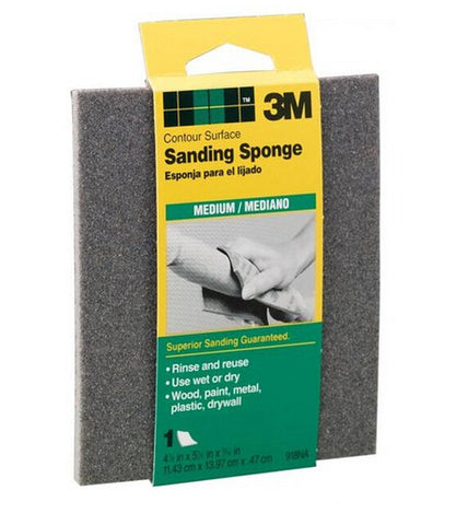 3M 917DC-NA 4-1/2" X 5-1/2" X 3/16" FINE THIN CONTOUR SOFTBACK SANDING SPONGE 17113