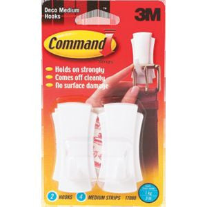 3M 17081 MEDIUM WHITE COMMAND DESIGNER HOOK 17116