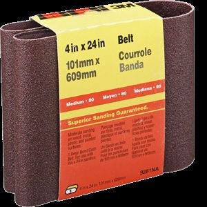 3M 9281 4" X 24" MEDIUM SANDING BELT 17135