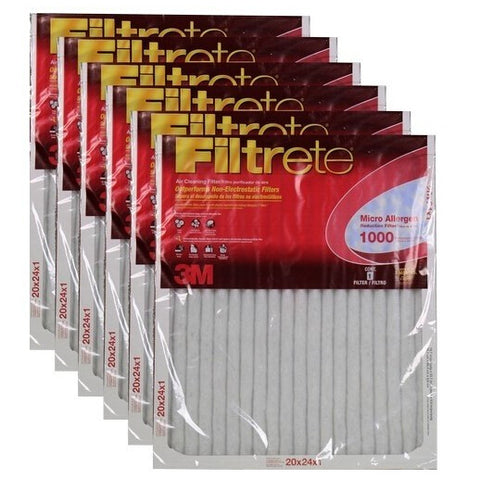 3M 9826DC 20" X 24" X 1" FILTRETE MICRO ALLERGEN REDUCTION FILTER 17144