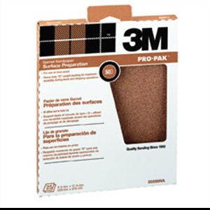 3M 88597NA 9" X 11" 60D GARNET SANDPAPER 25PK 17178