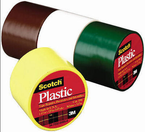 3M 191WT 1-1/2" X 125" WHITE PLASTIC TAPE 17255