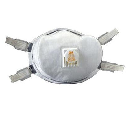 3M 8233 N100 PARTICULATE RESPIRATOR WITH VALVE,FACESEAL AND ADJUSTABLE STRAPS 1 = 1 RESPIRATOR 17291
