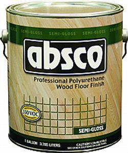 ABSOLUTE 89521 1G SEMI GLOSS ABSCO POLYURETHANE WOOD FLOOR FINISH 350 VOC 17368
