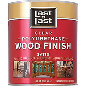 ABSOLUTE 53104 QT SATIN LAST N LAST POLYURETHANE WOOD FINISH 450 VOC 17373