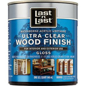 ABSOLUTE 13004 QT GLOSS ULTRA CLEAR LAST N LAST WATERBORNE WOOD FINISH 17395