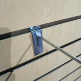 12" Deluxe Hook for Slat Wall Gridwall Chrome 1748 12"