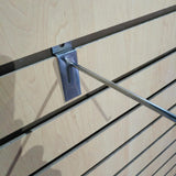 12" Deluxe Hook for Slat Wall Gridwall Chrome 1748 12"