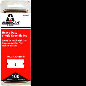 ASR 66-0448 .012 HD SINGLE EDGE BLADE 100PK 17598