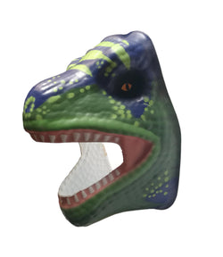 Used Dinosaur PVC Mask Costume Accessory Child KidsAdult Jungle Animal Holloween 18506