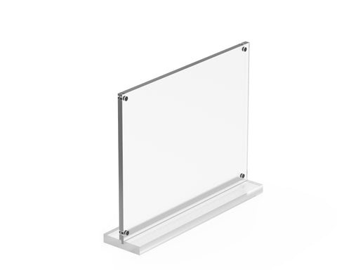 Acrylic Photo Frame With Stand And Magnets 8.50"x 6.50" 18607