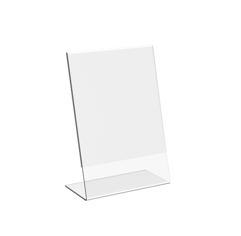 Table Tent 5 x 7" Acrylic picture frame with Slant Back Design 19004