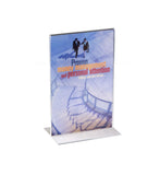 5.5 x 8.5" Clear Picture Frame Acrylic Photo Frame Frame Sign Holder Magnetic Table Tent 19047