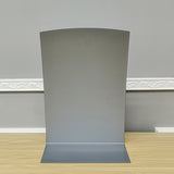 8.5X11 Sign Holder Picture Frame for Tabletop Magnetic Lens, Curved - Silver 19124