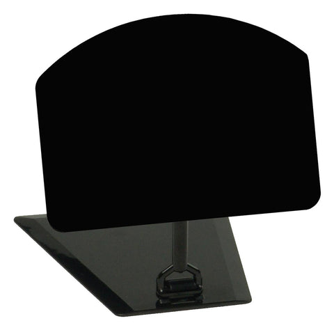 4.1" x 5.0" x 3.9" Write on Board w/ Stand, for Wet Erase Pens, Tabletop, 3 Height Options - Black 19180