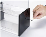 9.1 x 11.5 x 5.3 Acrylic Ballot Box with 8.5 x 11 Sign Holder Pen   Clear