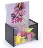 9.1 x 11.5 x 5.3 Acrylic Ballot Box with 8.5 x 11 Sign Holder Pen   Clear