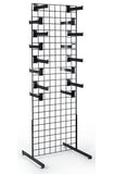 Metal Gridwall Towers, Set of (2), Includes (25) Faceout Hooks   Black 19350