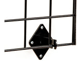 24 x 48 Wall Mounted Gridwall Panels, Set of 2   Black 19353