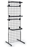 Metal Gridwall Towers, Set of (2), Includes (10) C Rails   Black 19356