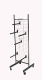 Double Sided Metal Gridwall Tower & 12 faceout hooks 19364